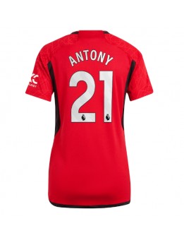 Manchester United Antony #21 Heimtrikot für Frauen 2023-24 Kurzarm